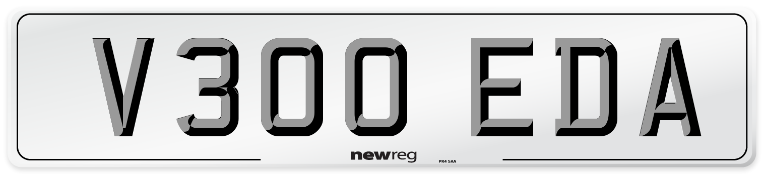 V300 EDA Number Plate from New Reg